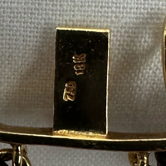 White Pearl Duble Strand Alhambra Flower Diamond Necklace Ven Cliff Style - Picture 6 of 6